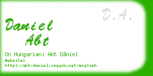 daniel abt business card